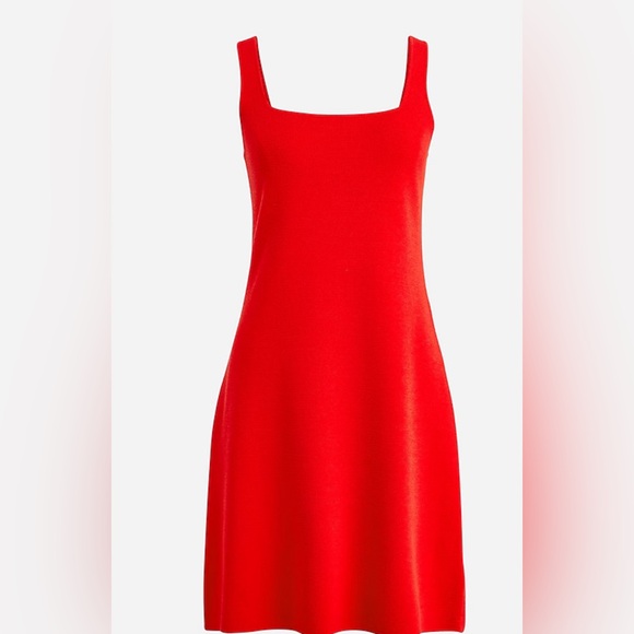 NWT J.Crew Squareneck Mini Sweater Dress - Picture 1 of 5